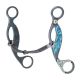 Turquoise Stone Smooth Snaffle Gag Bit