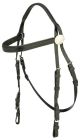 Rosette Race Bridle - Black/Black Trim
