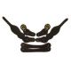 Four Stud Spur Strap Brown