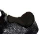 Western Seat Cover Synthetic Fleece Bk