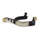 Roping Spur Black Mens Ger/silver Trim