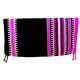Saddle Blanket Black Fuchia White