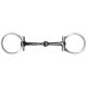 Ring Snaffle Black Steel Mouth