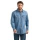 MENS CLASSIC FIT DENIM SHIRT BLUE