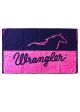 WRANGLER RUNNING HORSE TOWEL NAVY/PINK