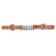 Harness Leather Double Chain Curb Strap