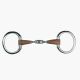 Metalab Leather Eggbutt Snaffle Double Jointed