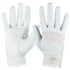 HZ Lds Leather Mesh Gloves White