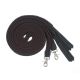 Tough1 Flat Cotton Split Reins - Black