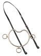 Curve Mouth Anti Rearing Bit & Strap - Nickel Plate