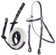 Race Bridle & Buckle Reins (White Trim)