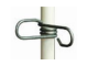 Spring clip for fibreglass posts